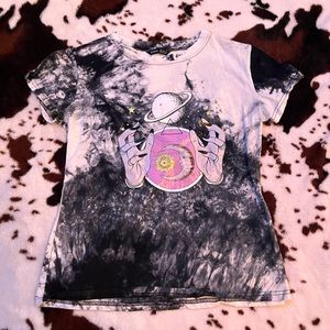 Grey and white, whitchy moon tshirt size M
